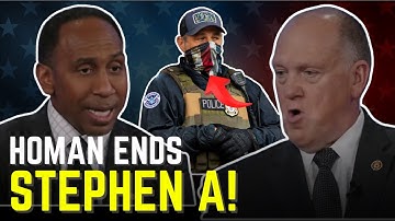 Stephen A RIPS ICE Agents Wearing Masks, Tom Homan Just Gave The Best Response You
