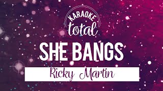 She Bangs - Ricky Martin - Karaoke con Letra (HD)