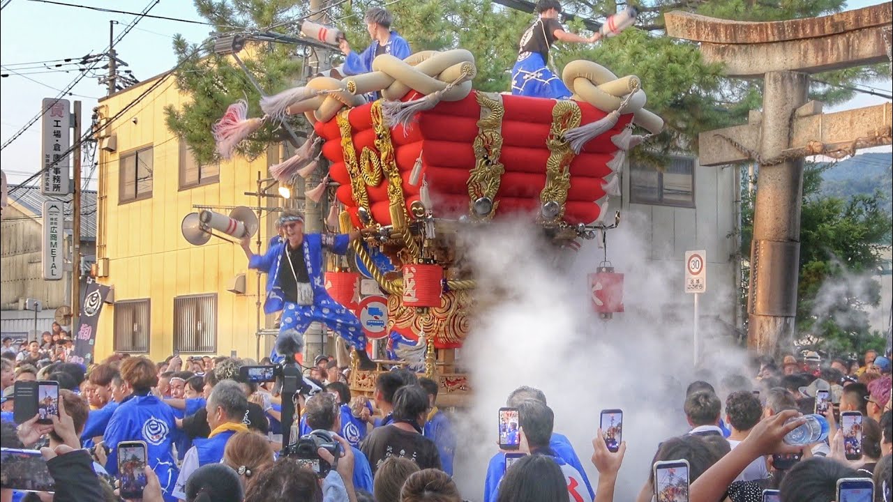 2026.7.19 【水越】太鼓台 練り 八尾市 高安夏祭り 玉祖神社 松の馬場