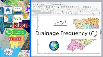 Stream Frequency Mapping in ArcGIS || Drainage Frequency || GIS & RS Oplossing in Bengali
