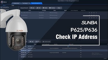 [Performance Series] How to check IP address for Sunba Performance Series IP PTZ cameras?
