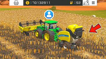 4 Player Gameplay & Making Role Bales In Fs 18 | Fs 18 Multiplayer Gameplay | Timelapse