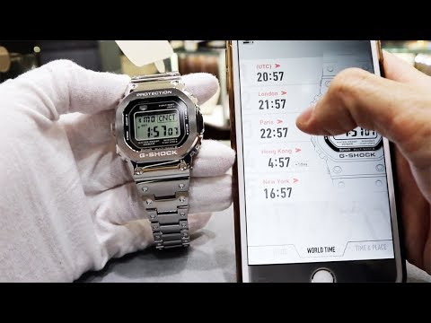 UNBOXING G-SHOCK ALL-METAL DW5000 CONNECTED WATCH GMWB5000D-1