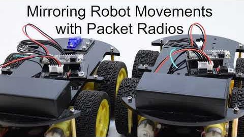 Robot Movement Mirroring with a Pair of Adafruit Feather M0 Packet Radios