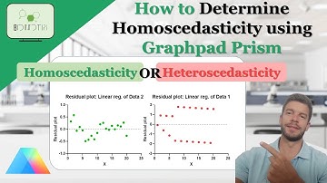 How to check Homoscedasticity aka homogeneity of variances using Graphpad Prism #Homoscedasticity