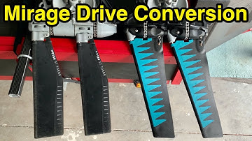 Hobie Mirage GT to 180 with reverse - kayak pedal drive conversion.