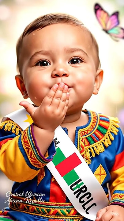 🇨🇫 Bonjour! I'm Miss Baby Central African Republic (CAR)! Heart of Africa! VOTE! #babymissuniverseai