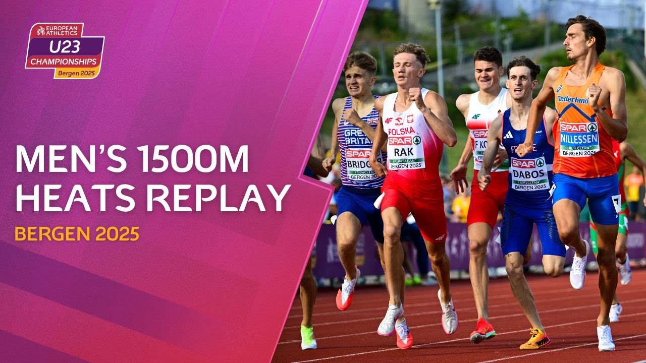Men’s 1500m Heats | Bergen 2025 European Athletics U23 Championships
