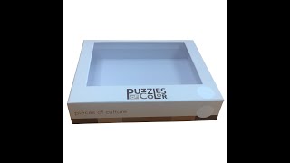 Custom Printed Lift off Lid Puzzle Boxes With PVC Window