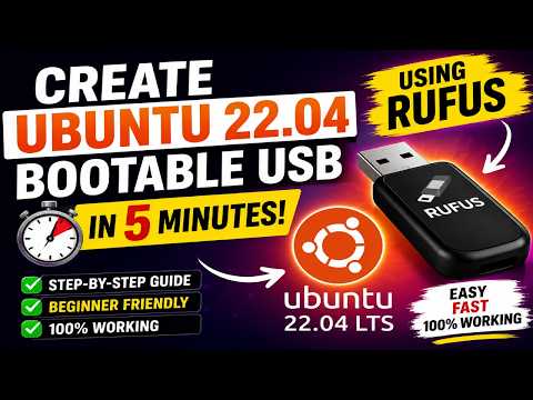 Create a Linux Bootable USB with Rufus in 5 Minutes | Ubuntu 22.04