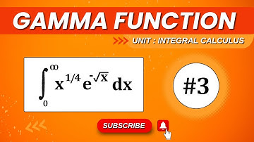 GAMMA FUNCTION SOLVED PROBLEM 3 | INTEGRAL CALCULUS BETA GAMMA FUNCTION IN HINDI @TIKLESACADEMY