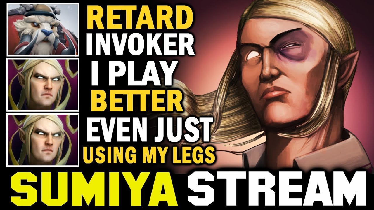 EVEN I'M JUST USING MY LEG | Sumiya Invoker Stream Moment 