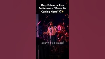 Thumbnail of Ozzy Osbourne Live Mama, I’m coming home #rip #rock #ozzyosbourne