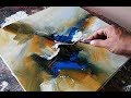 Abstract painting / Demonstration / Easy blending and palette knife techniques in acrylics