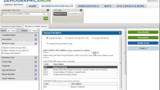 Using Gale's DemographicsNow: Business & People -- How to Find a Business