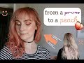 Pastel Peach Hair | NEON PEACH | Lime Crime Unicorn Hair Dye