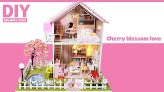 DIY Miniature Dollhouse KitㅣCherry blossom love houseㅣ벚꽃사랑ㅣ미니어처하우스ㅣ박소소(soso miniature)