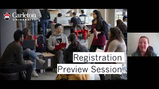 Carleton University Registration Preview Session