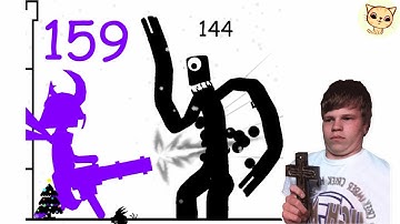 Stick War Hero Tower Defense-Gameplay Walkthrough Part104 Lev1187-1196 Rainbow Friends (iOS,Android)