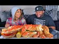 SEAFOOD BOIL| KING CRAB|LOBSTER TAILS| +BUTTER SAUCE | YOUR SPOUSE SHOULD NOT BE YOUR ONLY FRIEND 🧐