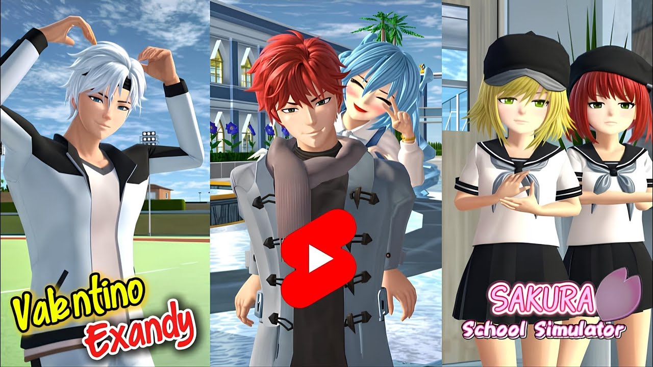 KUMPULAN VIDEO SHORTS VALENTINO EXANDY 1 || DRAMA SAKURA SCHOOL SIMULATOR