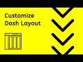 Design my dash app layout