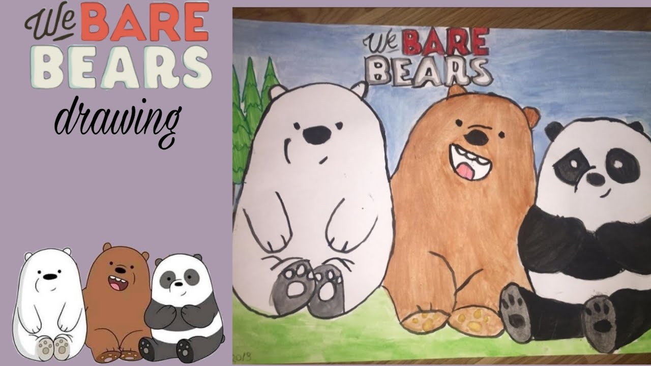 Creative We Bare Bears Drawing Sketch for Beginner