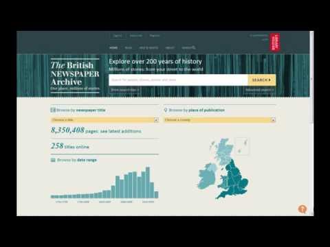 How to find newspapers from your county at The British Newspaper Archive