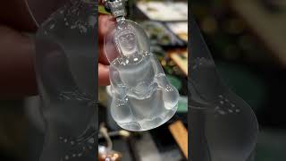 高冰玻璃種正庄觀音 #緬甸翡翠 #翡翠
