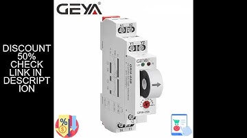 GEYA GRI8-05 DC Current Monitoring Relay straight-through 2A-20A AC24V-240V Over-current Under-curre
