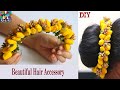 How To Make Jasmine Flowers with crepe Paper | DIY | Jasmine Veni | Hair Accessories