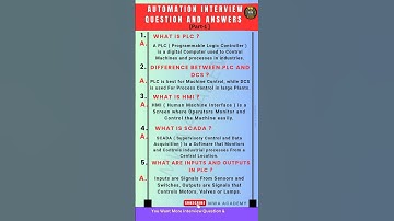Top 5 Most Asked Industrial Automation Interview Questions & Best Answers | PLC SCADA HMI | Part 1