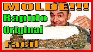 APRENDE hacer MOLDES de SILICONA (casero) efecto TRONCO de MADERA