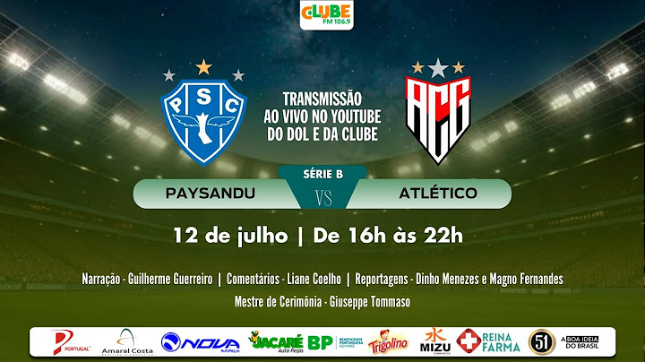 AO VIVO PAYSANDU 2X2 ATLÉTICO GO | 16º RODADA | BRASILEIRÃO SÉRIE B | 12.07.2025