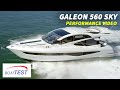 Galeon 560 SKY (2020-) Test Video - By BoatTEST.com