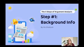 How to Write an Argument Analysis (Step 1) | Reading the Background Information