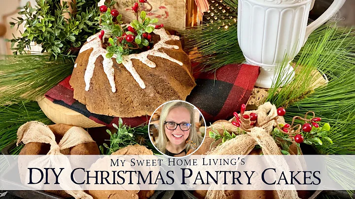 DIY Faux Primitive Christmas Pantry Cakes - Fake B...