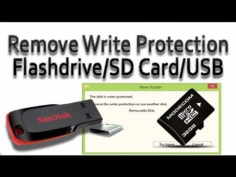 How To FIX/Remove Write Protection From USB Flash Drive/SD Card Urdu/Hindi Tutorial