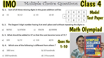 Olympiad Exam for Class 4 Maths 2023 | Maths Olympiad Mock Test for Class 4 | IMO Class 4 Maths
