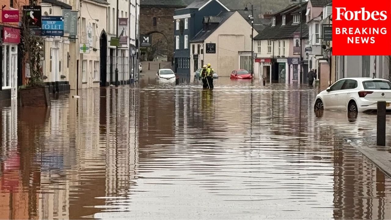 European Storm Claudia Makes Landfall And Floods Streets Across United Kingdom