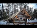 Full one year of log cabin building alone working off grid escape the civilisation