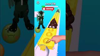 POP run 3D 🤠 💥Crocodile play football #poprun3d #shorts #asmr #gaming#cartoongaming