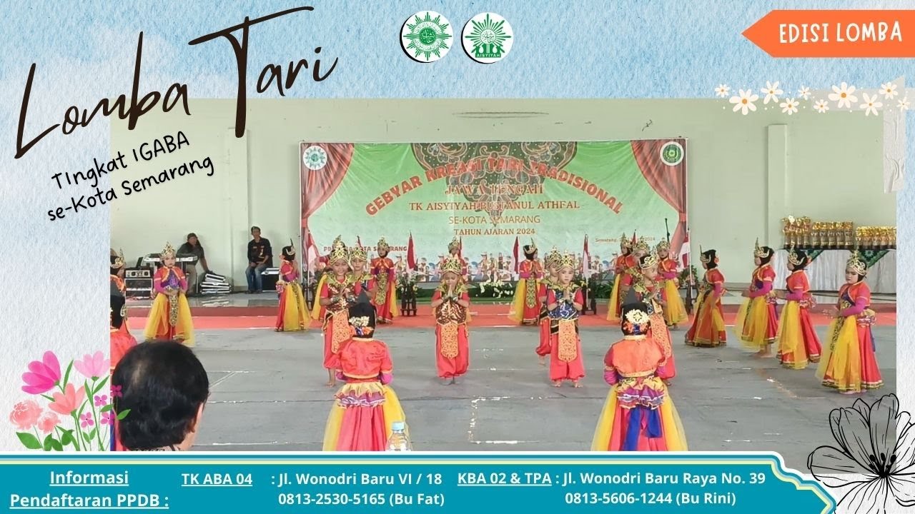 LOMBA TARI TK ABA 04 WONODRI SEMARANG - GEBYAR KREASI TARI IGABA KOTA SEMARANG