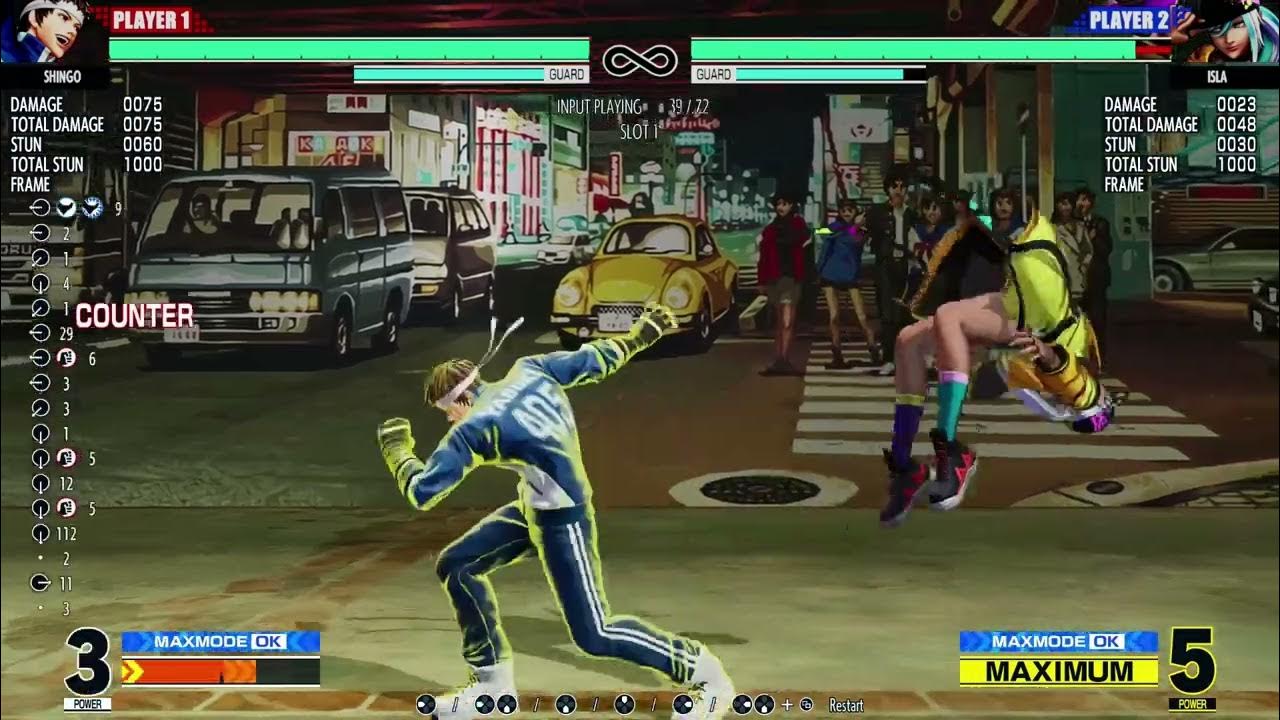 KOF XV two Shingo frame traps YouTube