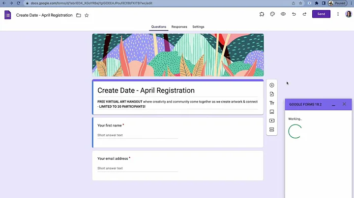 how to limit responses google forms