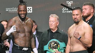 Deontay Wilder vs Joseph Parker • FULL WEIGH IN & FACE OFF • Day of Reckoning