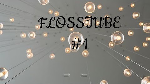 Flosstube # 1...my first Flosstube video.