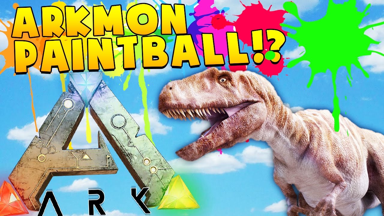 BRAND NEW ARK SURVIVAL EVOLVED MINIGAME: PAINTBALL CTF | JeromeASF parody or satire