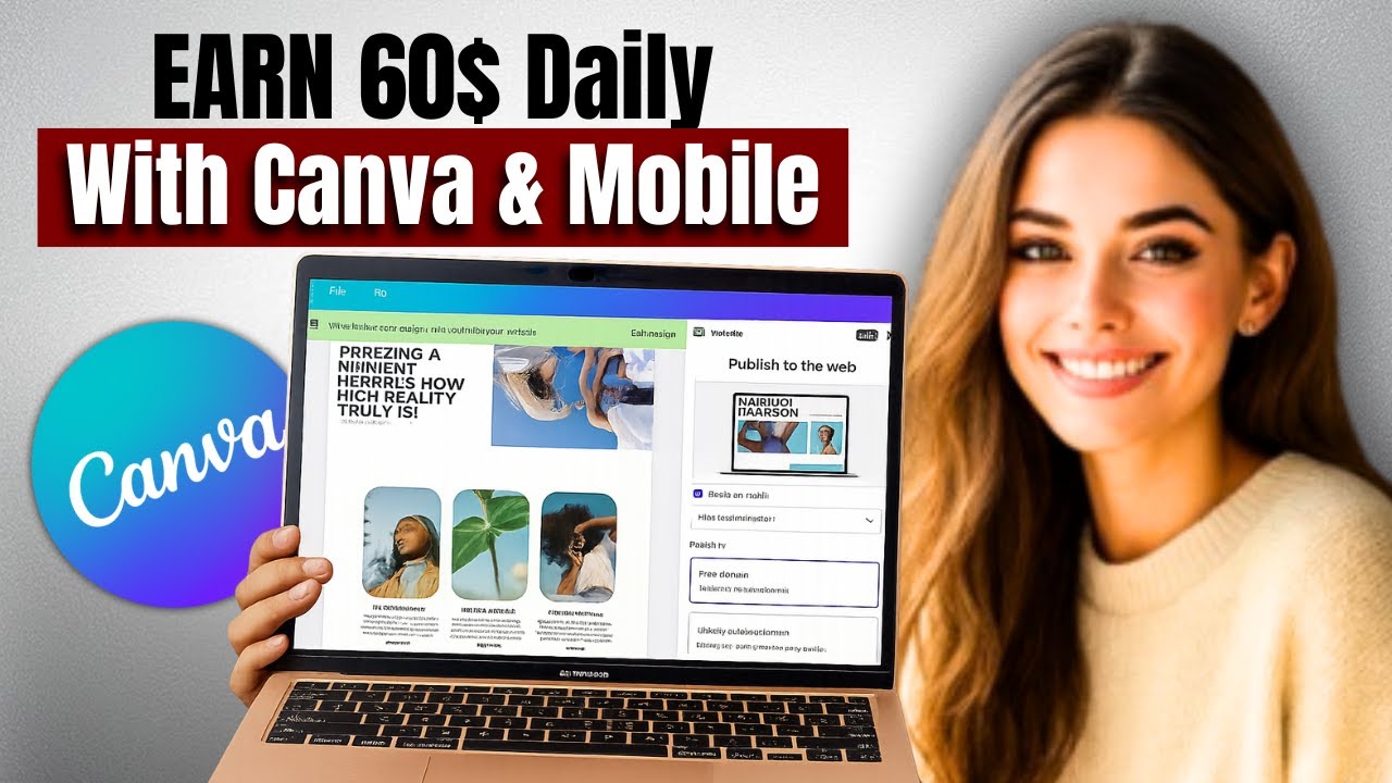 Earn 60$ Daily With Canva and Mobile / How to make money with Canva app ...