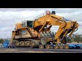 Extreme Dangerous Heavy Equipment Excavator Operator Skills & Driving Unload Excavator From Truck